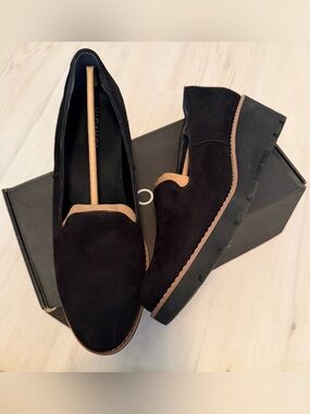 Vionic Black Suede Slip-On Shoes